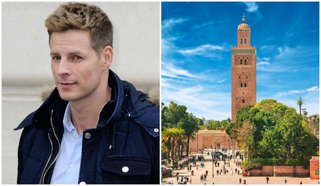 Matthieu Delormeau pose main dans la main avec son chéri à Marrakech