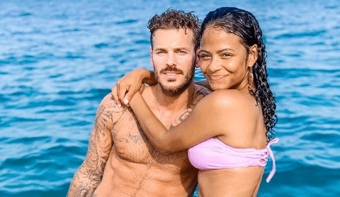 Matt Pokora pose très peu habillé aux côtés de Christina Milian