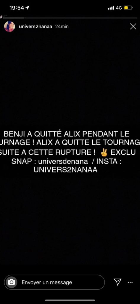 Benji et Alix : rupture inattendue sur le tournage des Marseillais aux Caraïbes