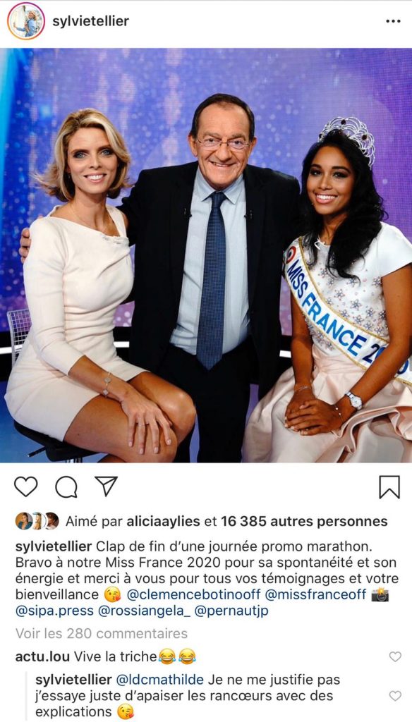 Miss France 2020 : l’émission accusée de tricherie, Sylvie Tellier répond 