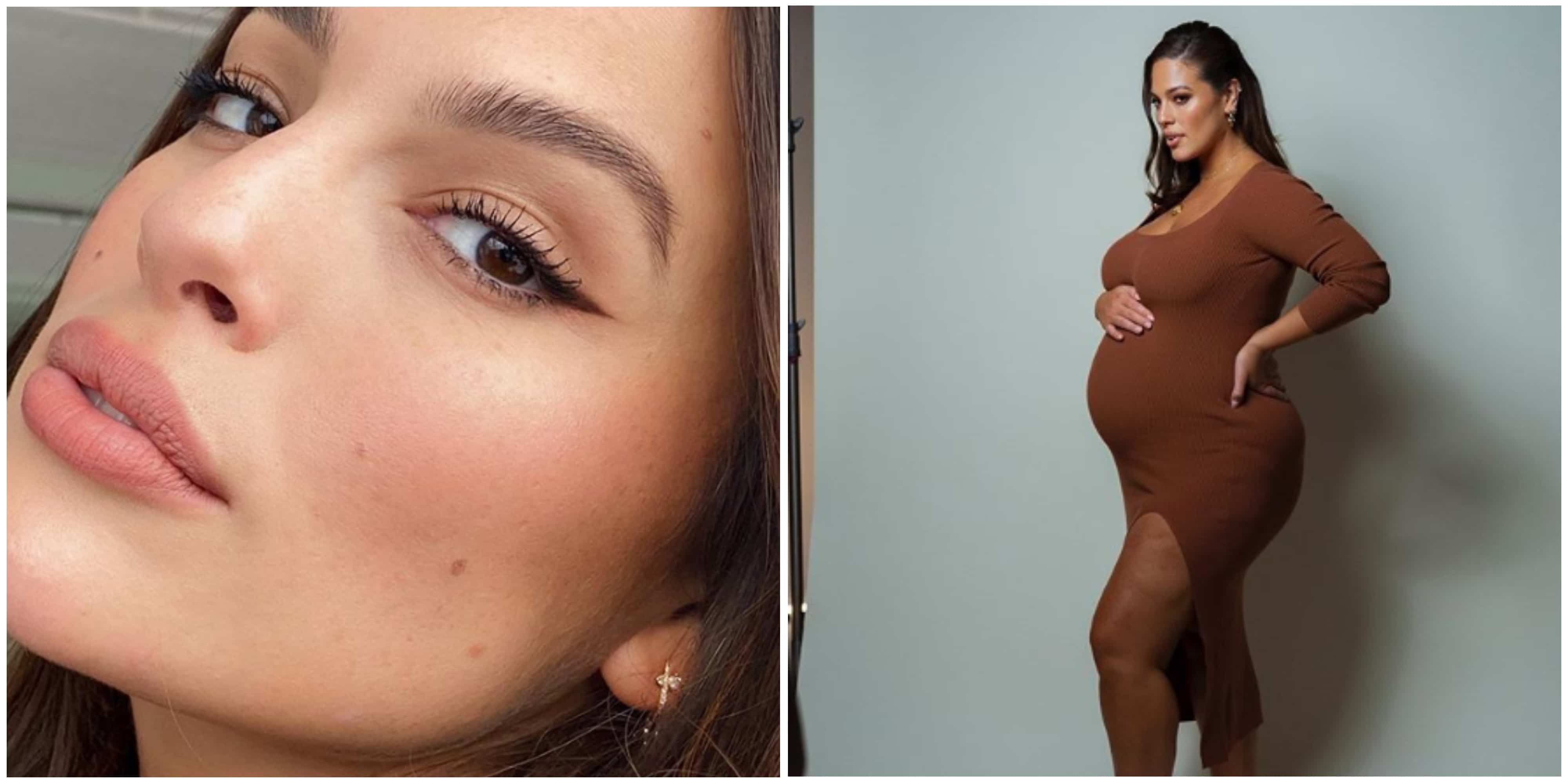 Ashley Graham pose dans le plus simple des appareils à quelques jours de son accouchement