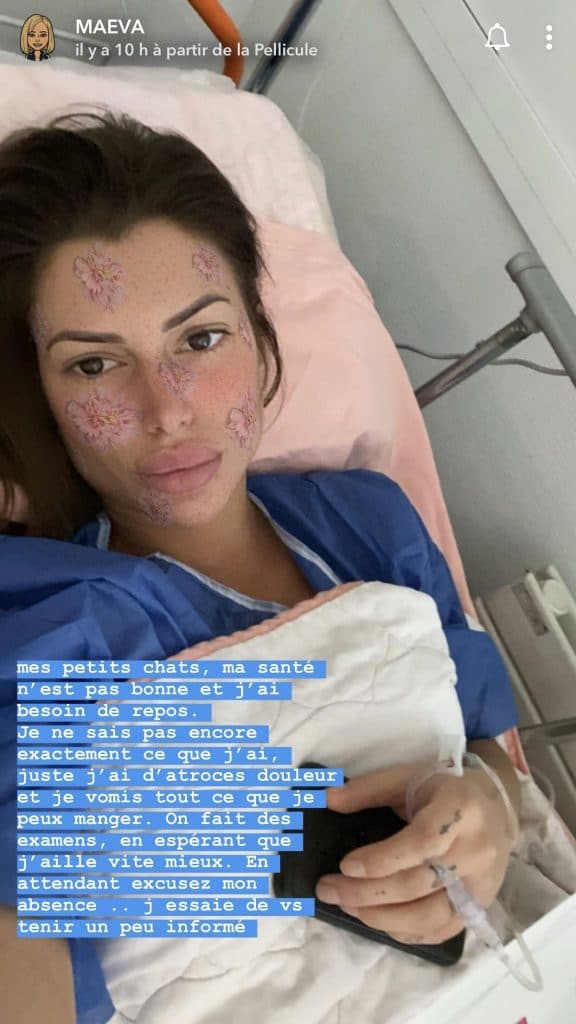 Maeva Martinez hospitalisée