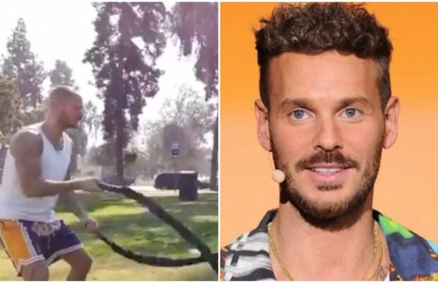 Torse nu, Matt Pokora montre son intense entraînement sportif