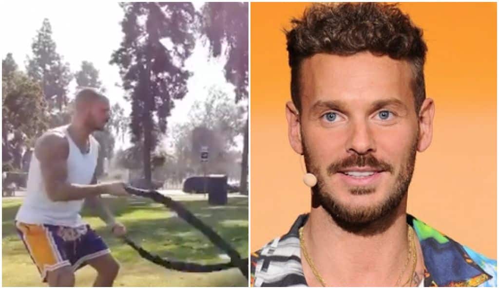 Torse nu, Matt Pokora montre son intense entraînement sportif