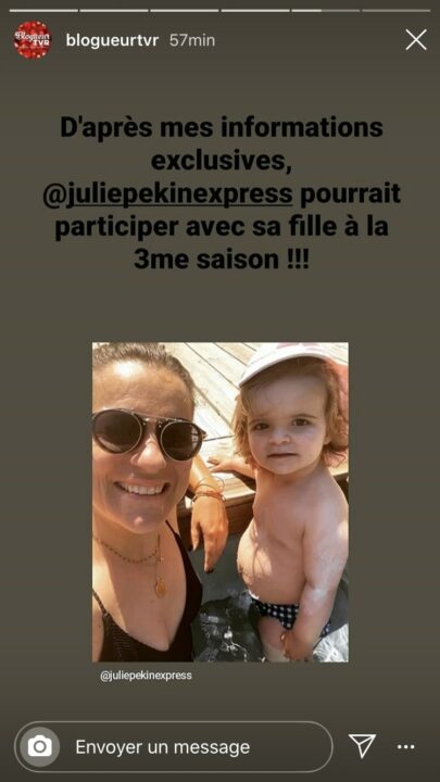 Julie pékin express aves sa fille Des dans mamans et célèbres