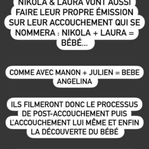 Nikola et Laura : bientôt une émission consacrée à la naissance de leur fils