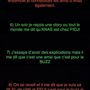 Anas : son ex sort du silence et l'accuse de l'avoir trompée avec Fidji