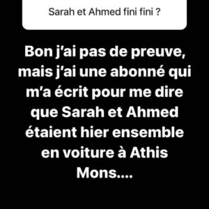 Sarah Fraisou et Ahmed à nouveau en couple ? Ils se sont revus en secret 