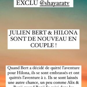 Hilona : à nouveau en couple avec Julien Bert ? Les internautes en sont sûrs