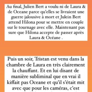 Océane El Himer (LMvsMonde6) : en rivalité avec Laura, elles en seraient venues aux mains