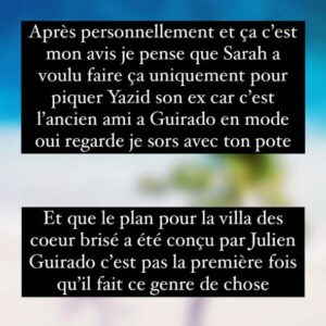 Sarah Lopez en couple avec Julien Guirado pour rendre jaloux son ex ?