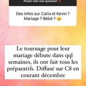 Carla Moreau et Kevin Guedj : la date de diffusion de leur mariage se précise