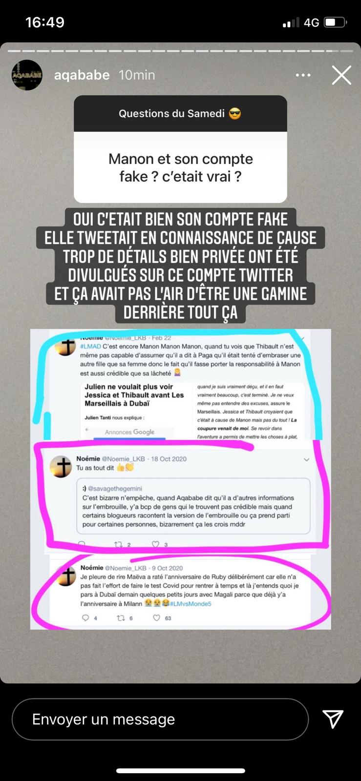 Manon Tanti : accusée d'avoir utilisé son faux compte pour tacler des candidates, elle répond