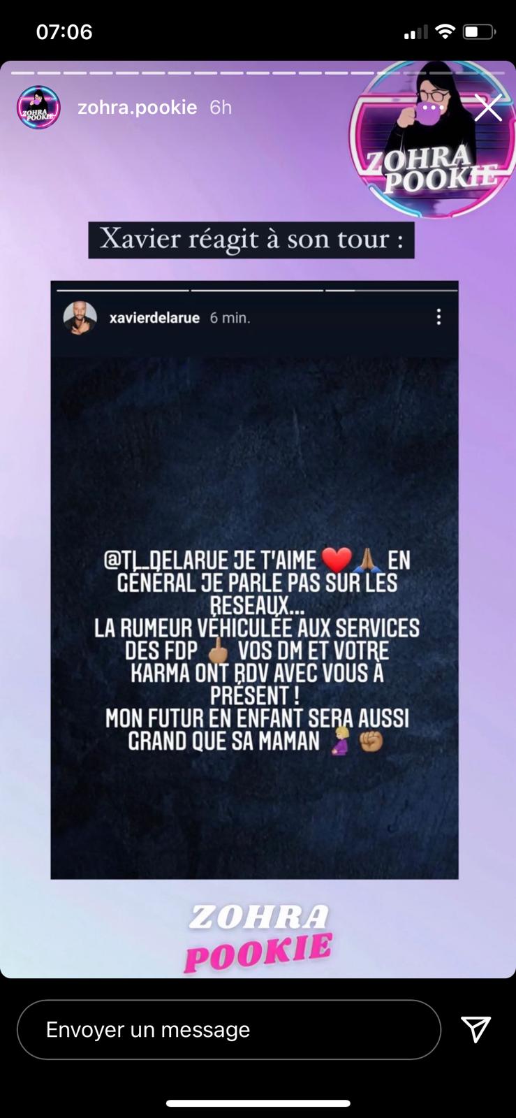 Tatiana-Laurence Delarue enceinte : après avoir accusé Xavier de l'avoir trompée, elle s'exprime