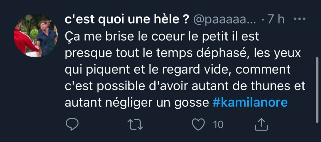 Kamila : après avoir offert un luxueux anniversaire à Noré, elle est accusée de négliger son fils