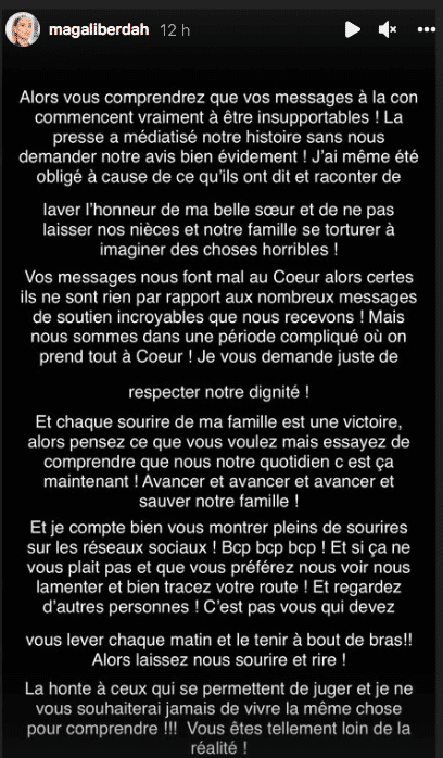 Magali Berdah : taclée sur son comportement après le meurtre de sa belle-soeur, elle s'exprime