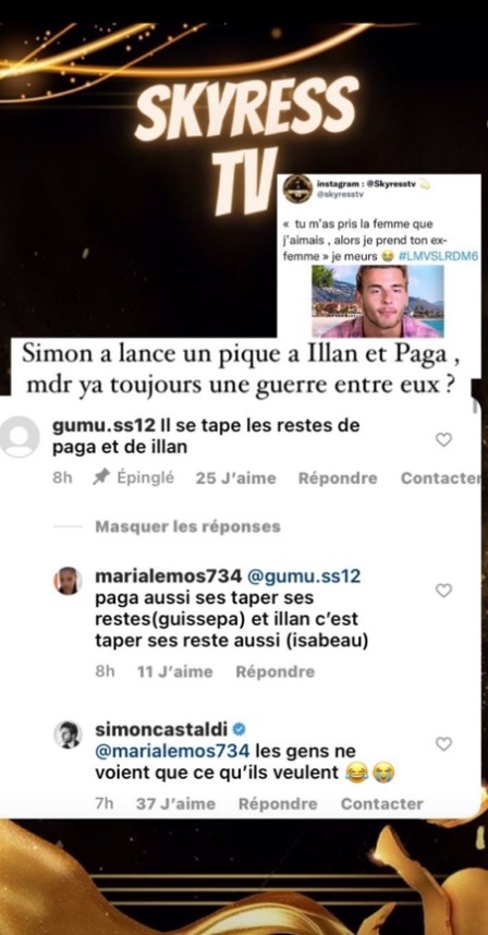 Simon Castaldi : il tacle Paga et Illan, les ex de sa chérie Adixia