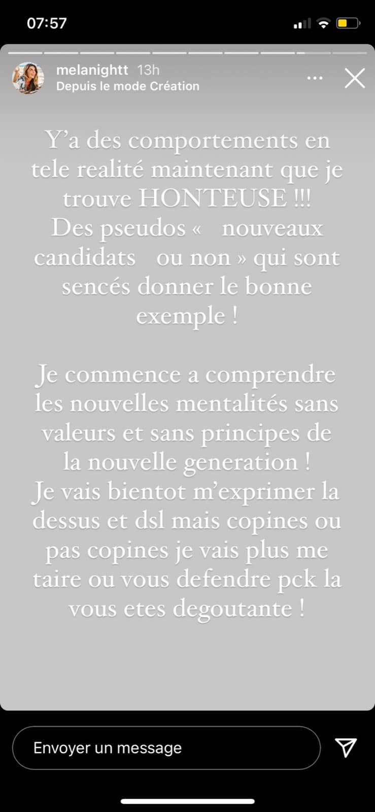 Mélanight séparée de Romain ? Elle tacle les candidates qui inciteraient à la tromperie 