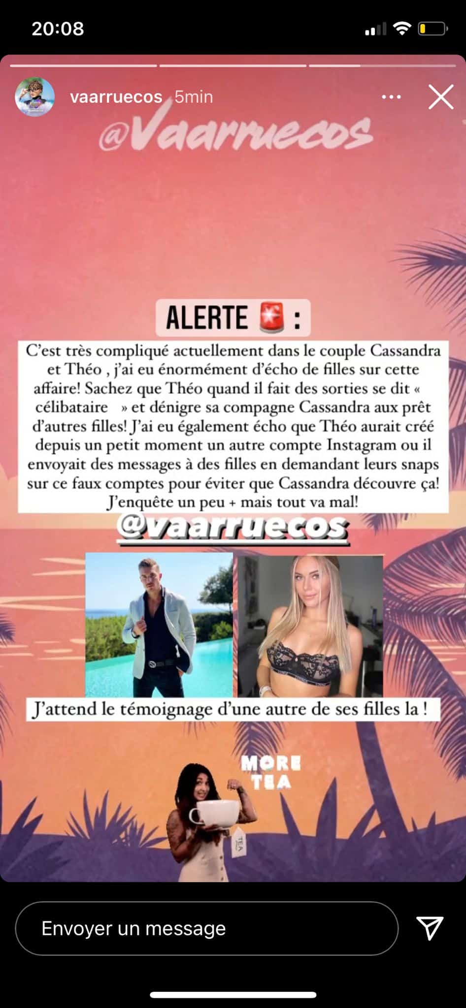 Cassandra à nouveau trompée par Théo ? Ils auraient rompu définitivement