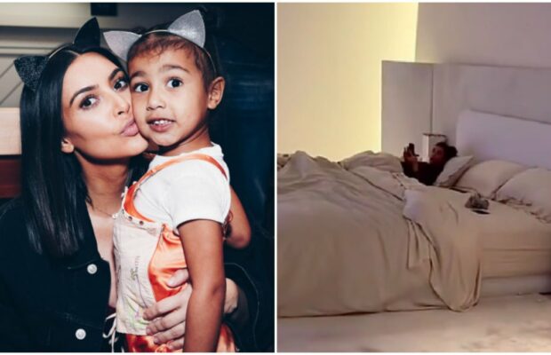 Kim Kardashian : North filme sa maman au lit… et en montre visiblement trop