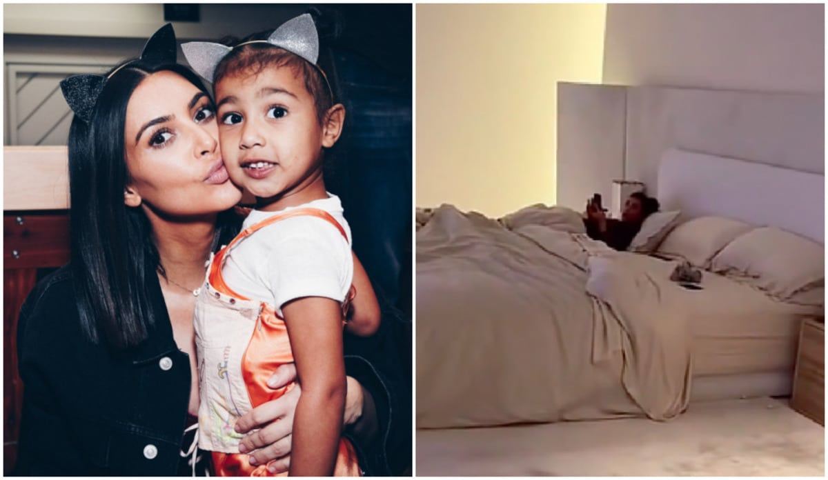 Kim Kardashian : North filme sa maman au lit… et en montre visiblement trop