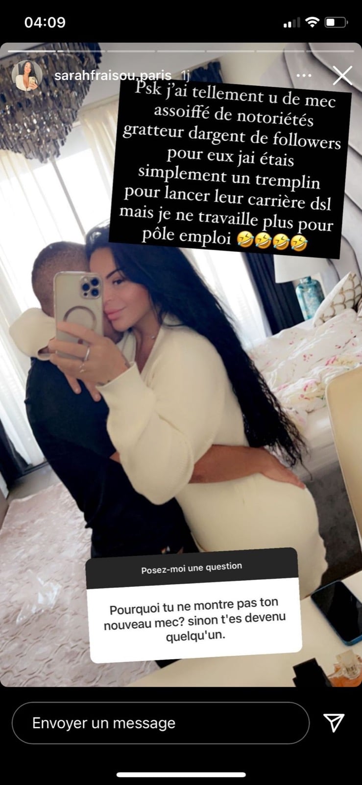 Sarah Fraisou tacle ses ex