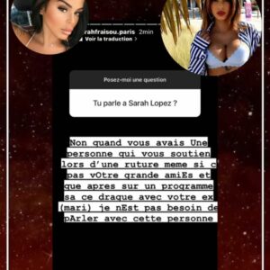 Sarah Fraisou : son amie Sarah Lopez se rapproche de son ex Ahmed, elle la tacle