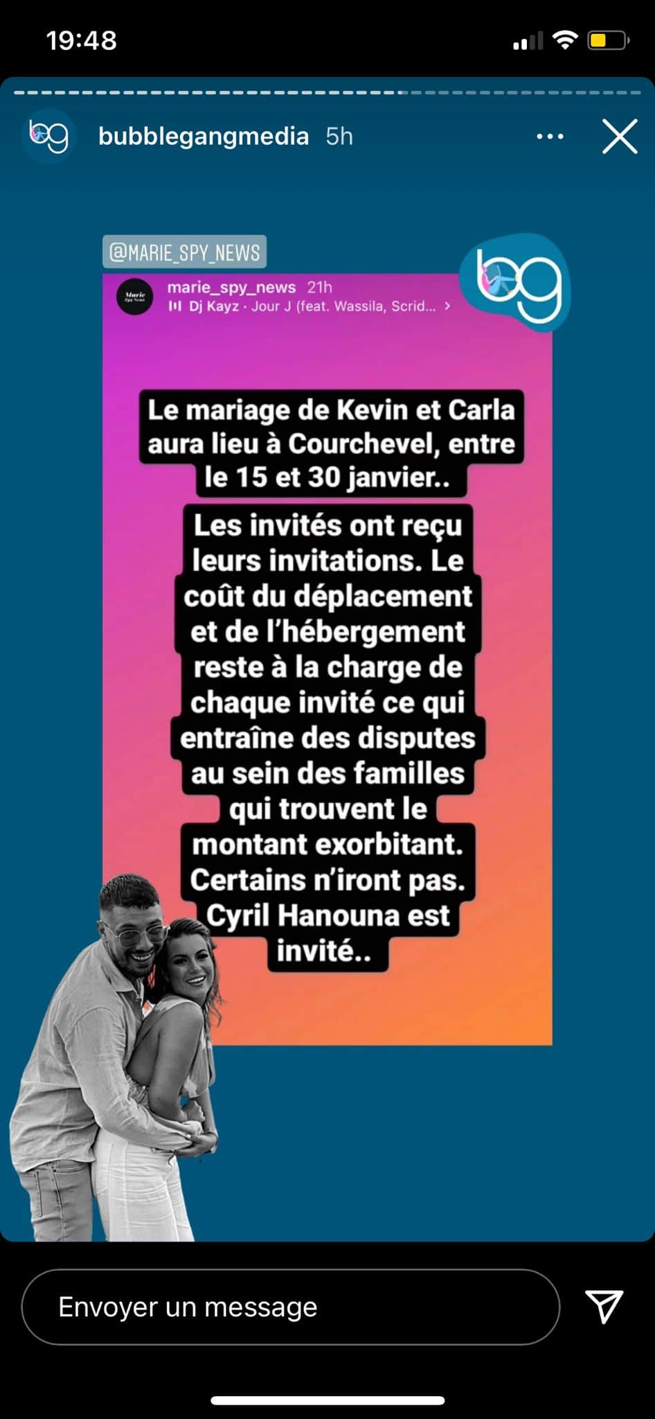 Le mariage de Carla et Kevin crée des tensions