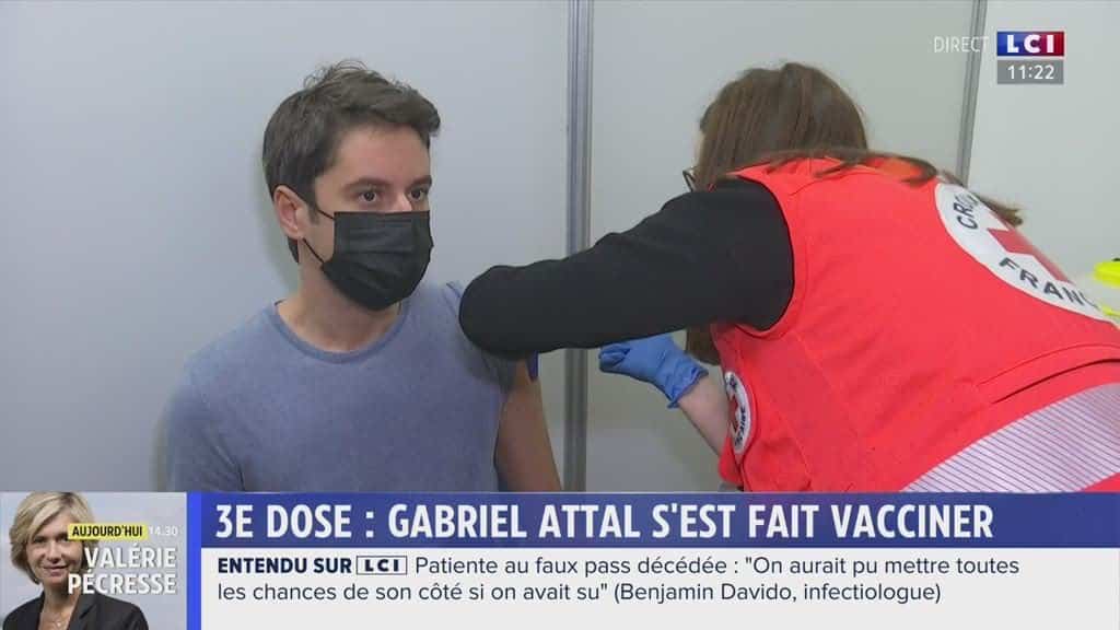 Gabriel Attal s'est fait vacciner