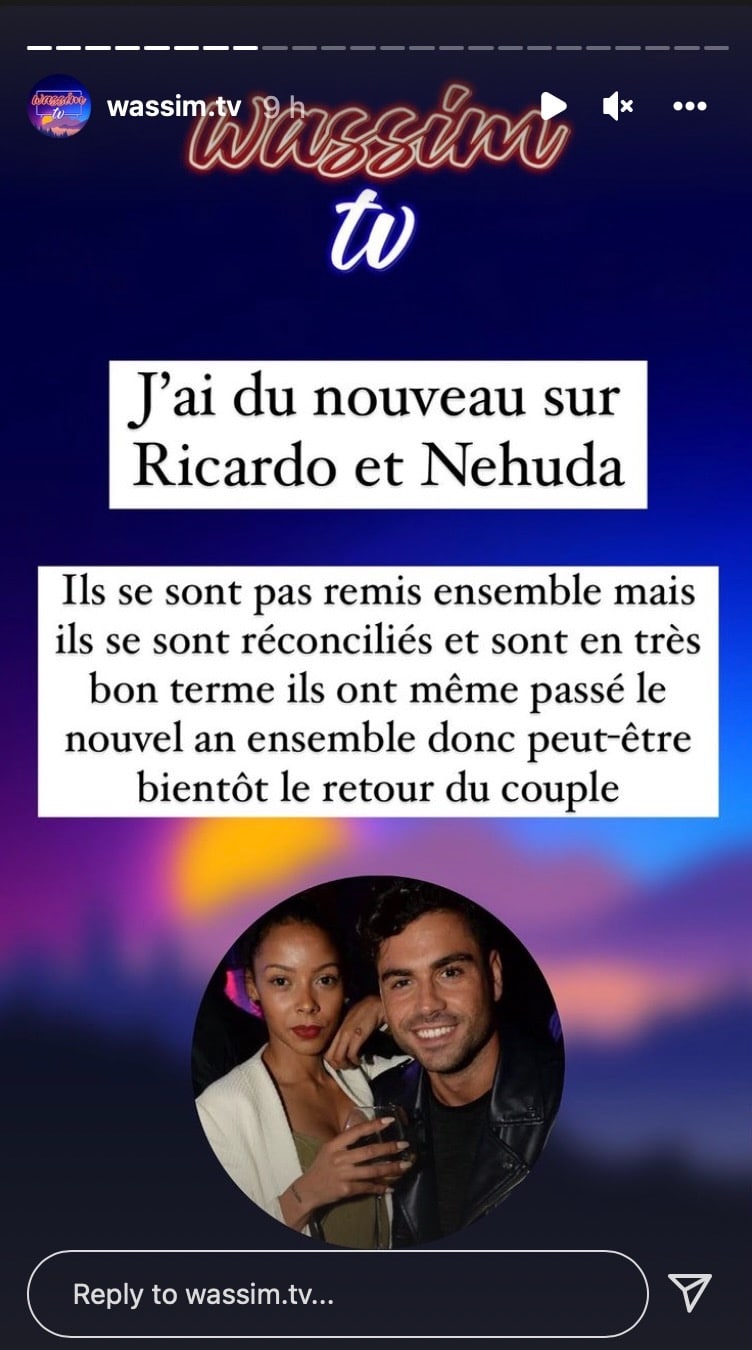 Nehuda et Ricardo réconciliés ?