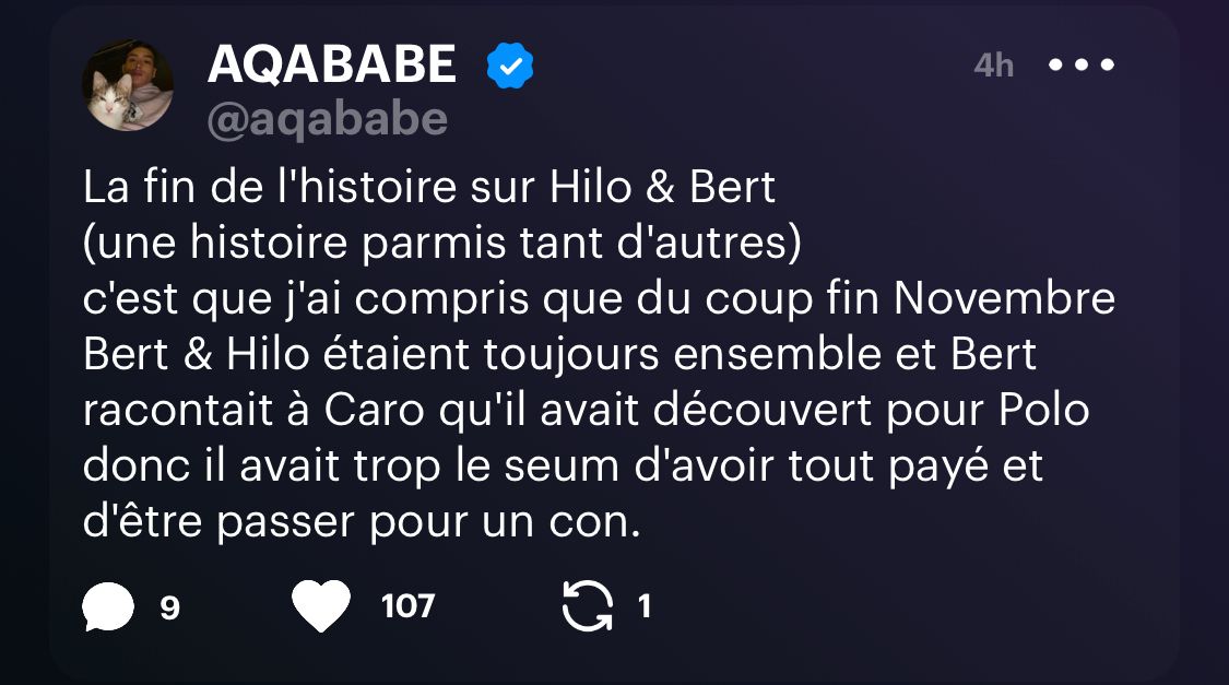 Julien Bert trompé par Hilona alors qu'ils étaient secrètement ensemble ? 