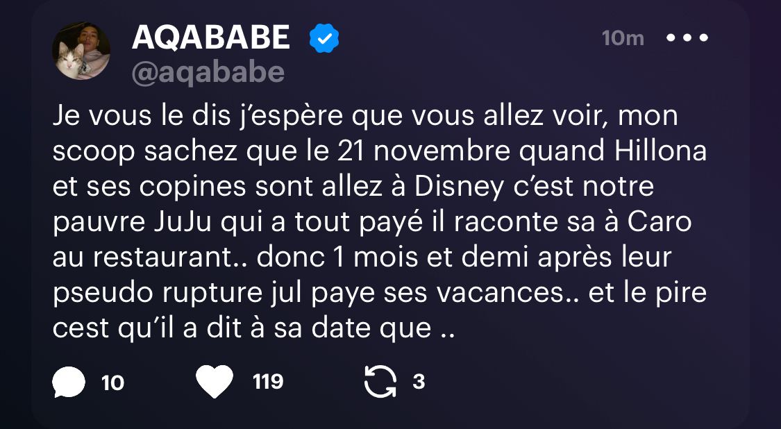 Julien Bert trompé par Hilona alors qu'ils étaient secrètement ensemble ? 