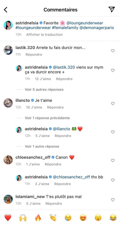 Astrid Nelsia : elle répond cash à un commentaire déplacé