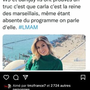 Carla Moreau : elle tacle une nouvelle fois son ex famille des Marseillais 