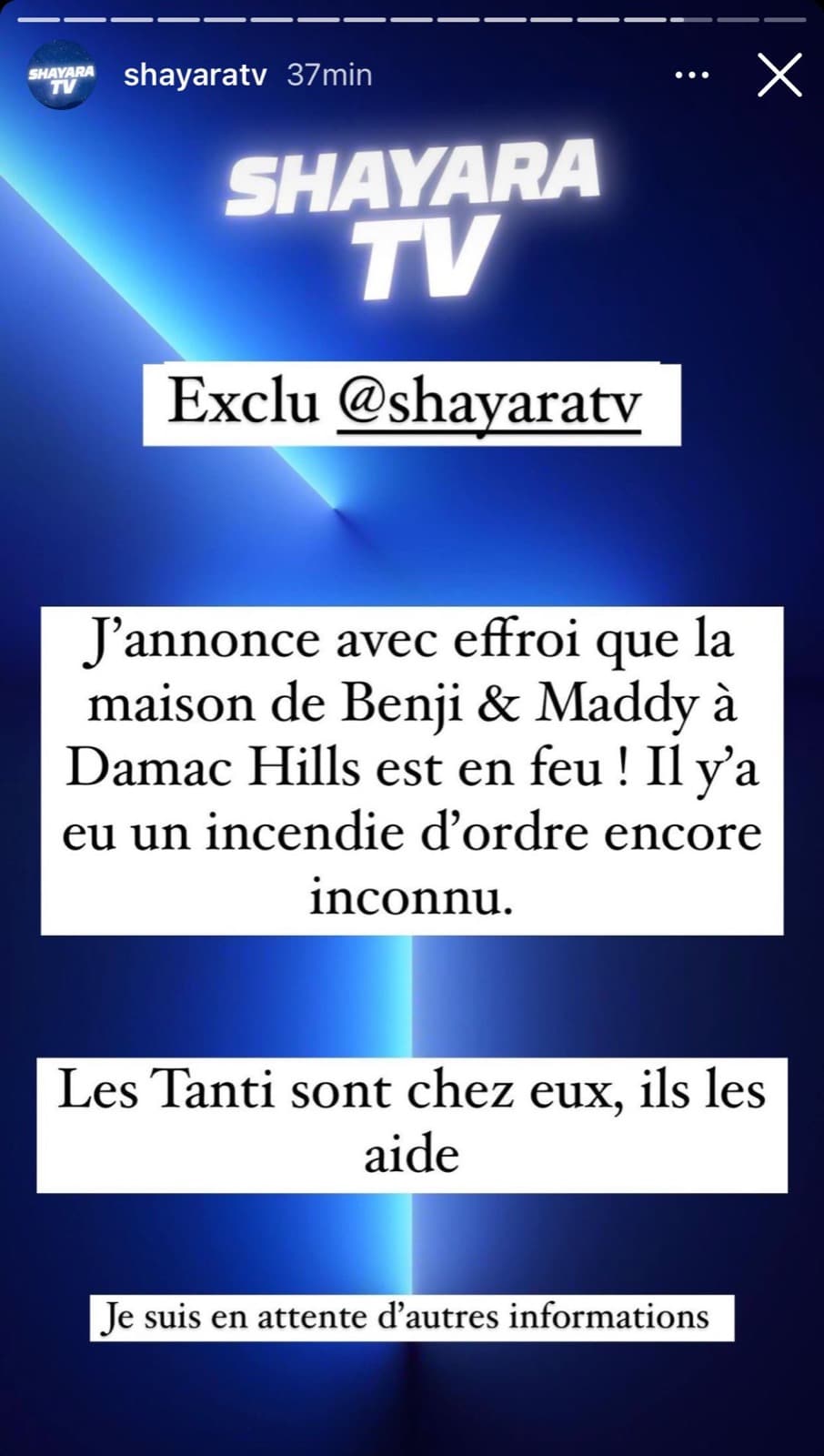 Benji Samat et Maddy Burciaga : leur maison à Dubaï a pris feu