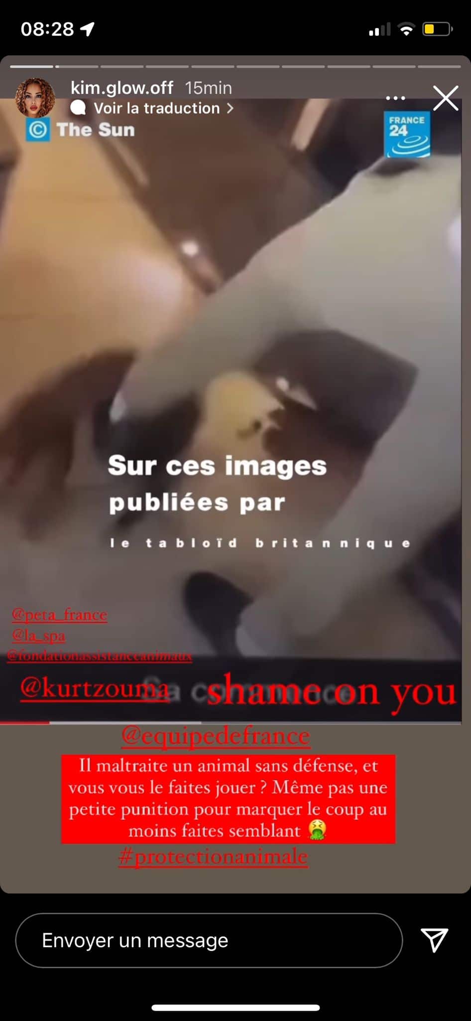 C'est de pire en pire ce monde', plusieurs candidats taclent le footballeur Kurt Zouma qui a maltraité un chat