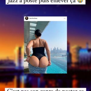 Jazz Correia : elle montre ses fesses sur la Toile