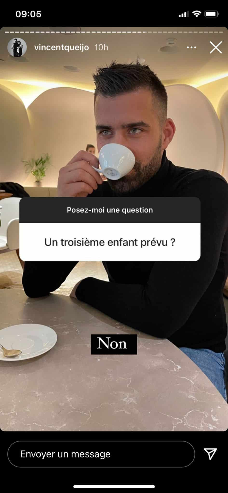 Vincent Queijo et Rym Renom prêts à avoir leur 3ème enfant ? Il s'exprime