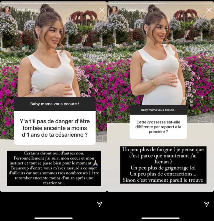 Kamila enceinte : une seconde grossesse à risque ? Elle se confie