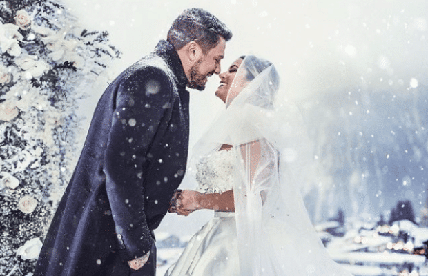 Carla et Kevin : les premières images de leur mariage à Courchevel