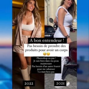 Mélanight : prise en flagrant délit de photoshop par les internautes, elle se fait tacler