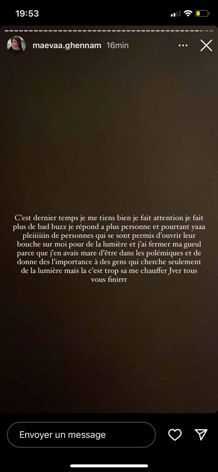 Maeva Ghennam : taclée par Carla Moreau au sujet de son absence à son mariage, elle s'exprime