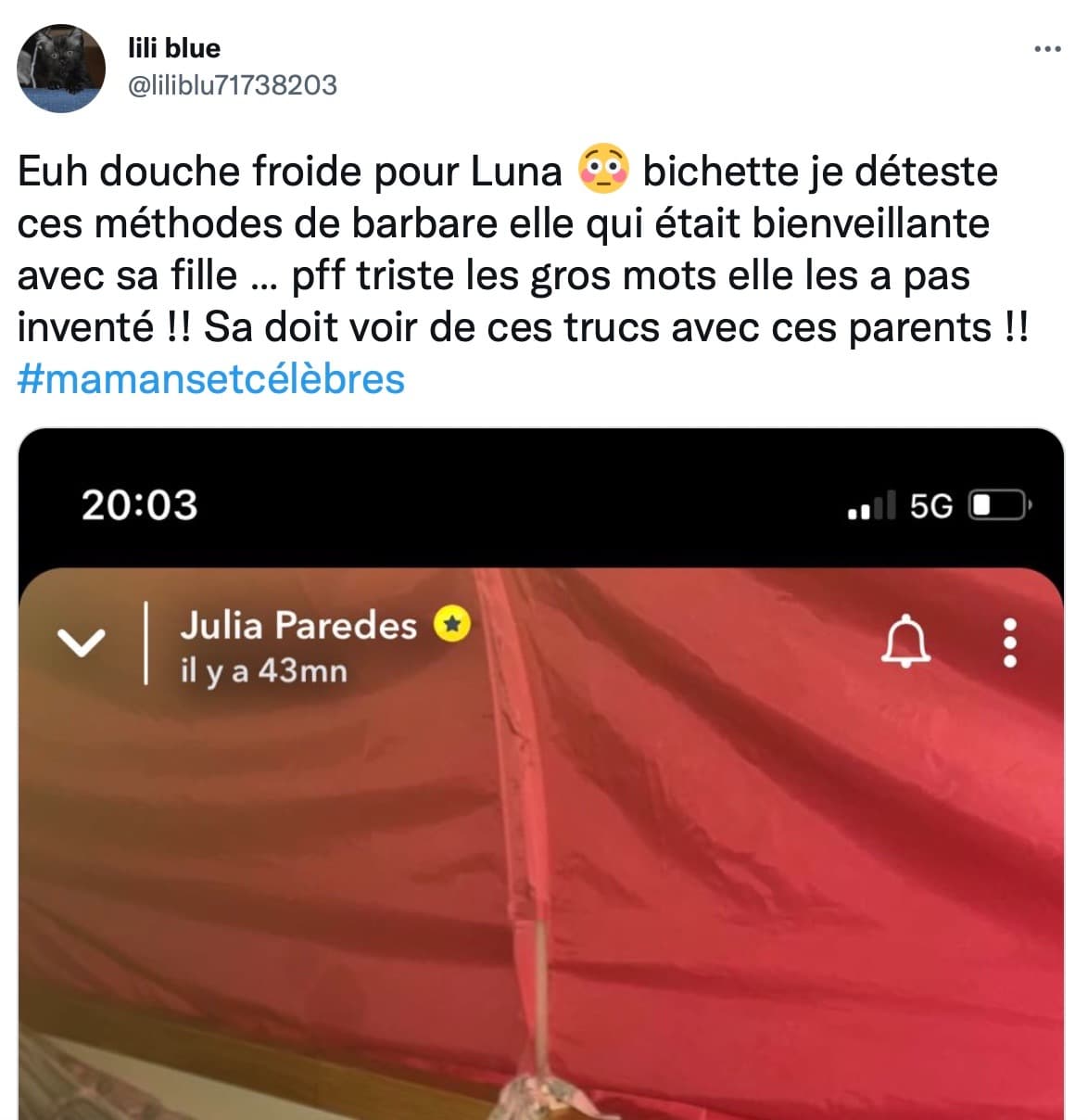 Julia Paredes se livre sur l'éducation de Luna 