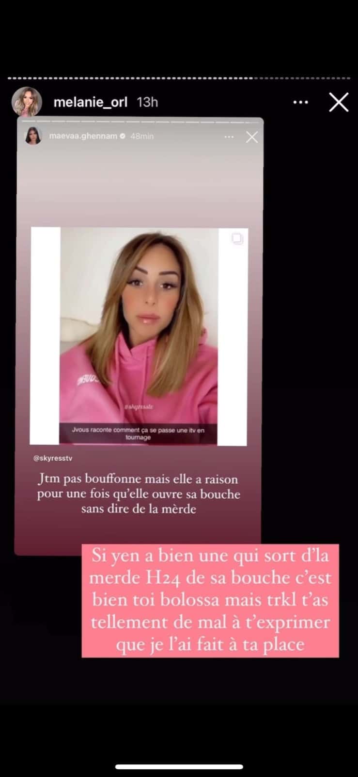 Mélanie ORL : elle défend Maeva Ghennam accusée d'être fake dans Les Marseillais