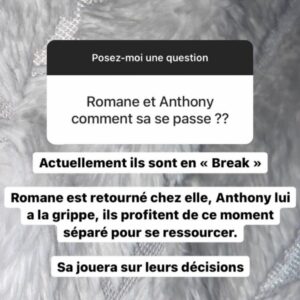 Anthony Mateo et Romane : définitivement séparés, les circonstances de leur rupture se précisent