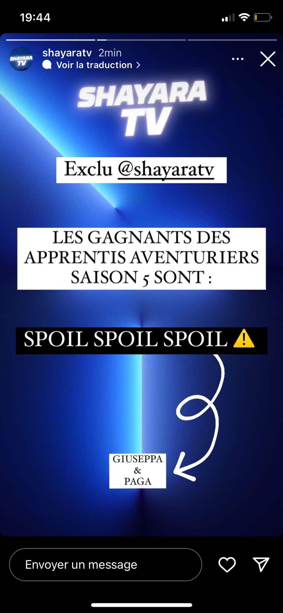 Les Apprentis Aventuriers : l'issue de la nouvelle saison se précise