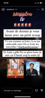 Dispute entre Flo et Andy