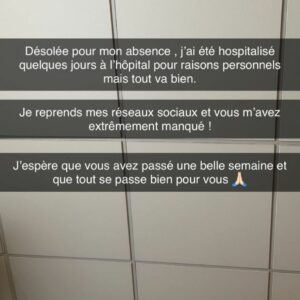 Feliccia : au plus mal et hospitalisée, elle s'exprime