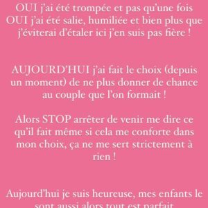 Émilie Fiorelli : 'trompée et humiliée' par le père de ses enfants, elle s'exprime