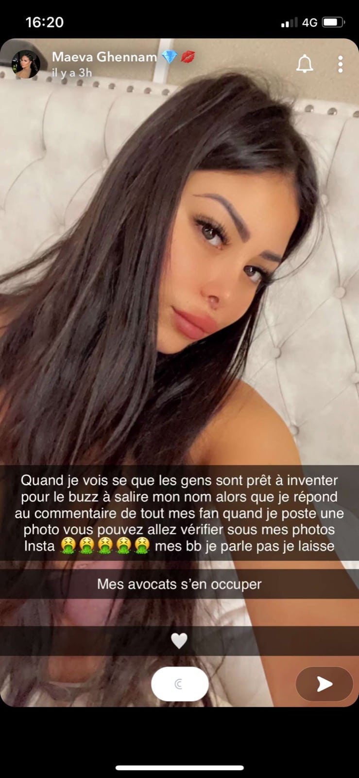 Maeva Ghennam : pointée du doigt dans l'affaire de la grave infection de Luna Skye, elle s'exprim